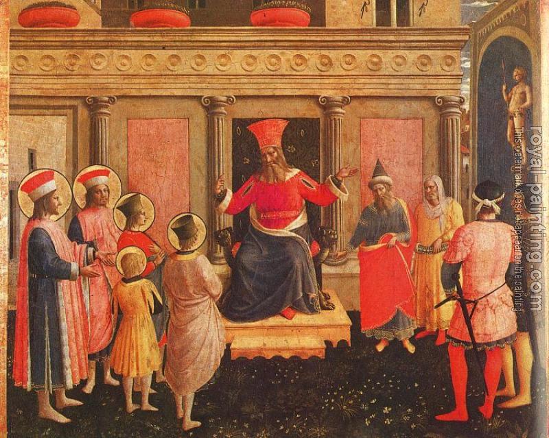 Fra Angelico : Saints Cosmas and Damian with their Brothers before Lycias